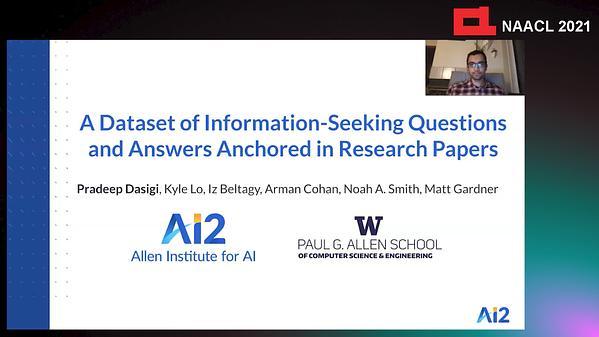 A Dataset of Information-Seeking Questions and Answers Anchored in Research Papers