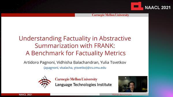 Understanding Factuality in Abstractive Summarization with FRANK: A Benchmark for Factuality Metrics
