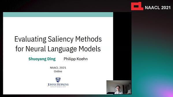 Evaluating Saliency Methods for Neural Language Models