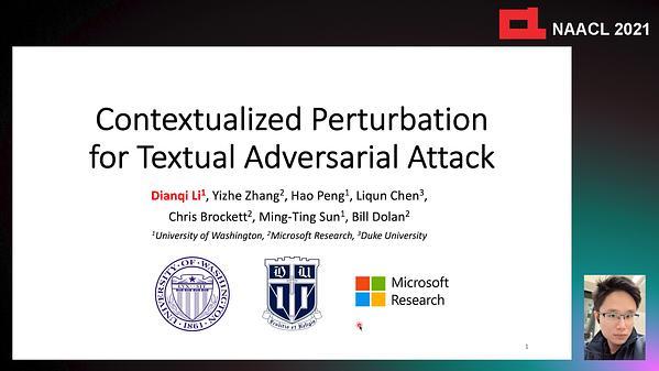 Contextualized Perturbation for Textual Adversarial Attack