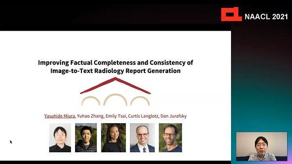 Improving Factual Completeness and Consistency of Image-to-Text Radiology Report Generation
