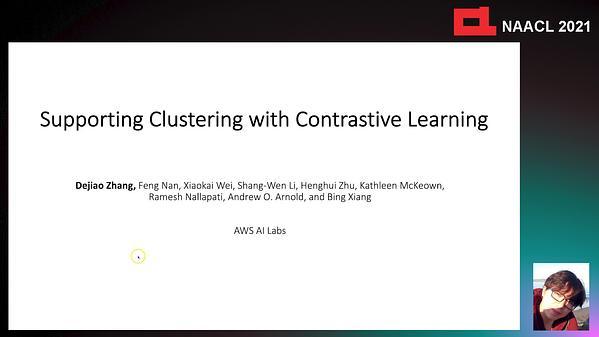Supporting Clustering with Contrastive Learning