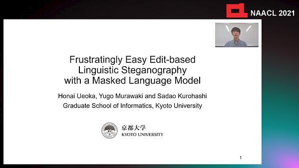 Frustratingly Easy Edit-based Linguistic Steganography with a Masked Language Model