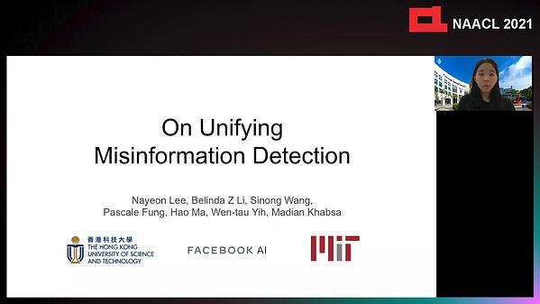 On Unifying Misinformation Detection