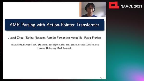 AMR Parsing with Action-Pointer Transformer