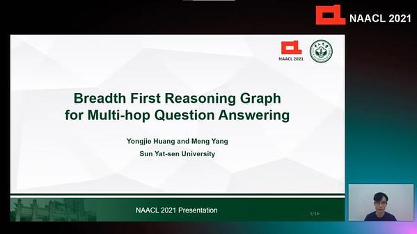 Breadth First Reasoning Graph for Multi-hop Question Answering