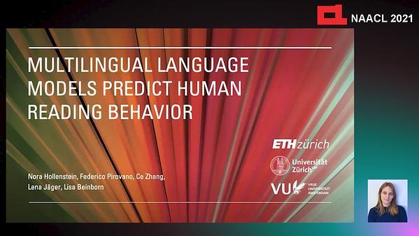 Multilingual Language Models Predict Human Reading Behavior
