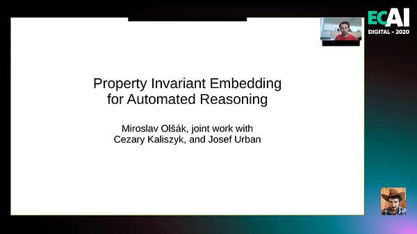 Property Invariant Embedding for Automated Reasoning