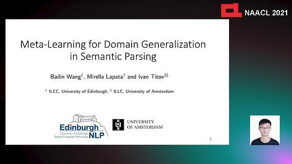 Meta-Learning for Domain Generalization in Semantic Parsing