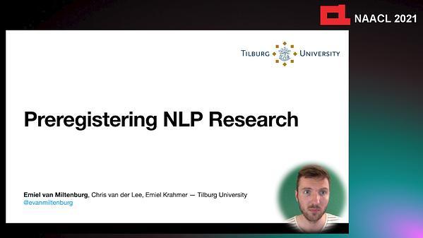 Preregistering NLP research