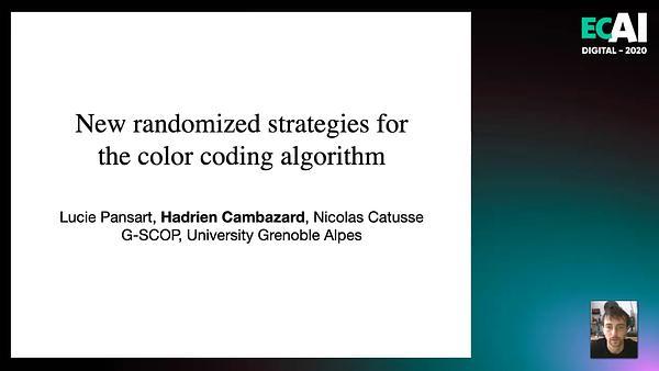 New randomized strategies for the color coding algorithm