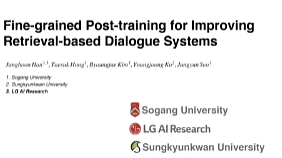 Fine-grained Post-training for Improving Retrieval-based Dialogue Systems