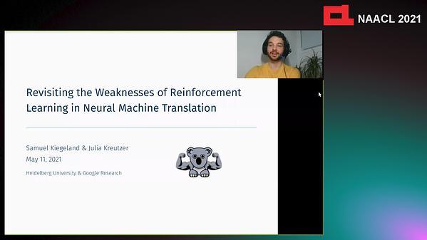 Revisiting the Weaknesses of Reinforcement Learning for Neural Machine Translation