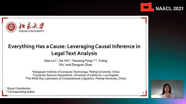 Everything Has a Cause: Leveraging Causal Inference in Legal Text Analysis