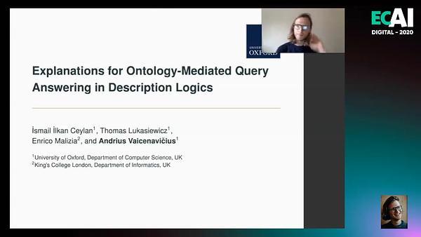 Explanations for Ontology-Mediated Query Answering in Description Logics