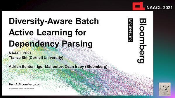 Diversity-Aware Batch Active Learning for Dependency Parsing