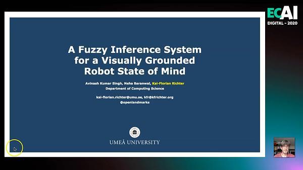 A Fuzzy Inference System for a Visually Grounded Robot State of Mind