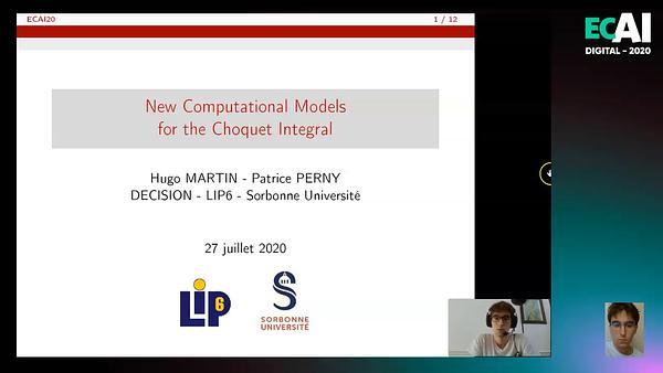 New computational models for the Choquet Integral
