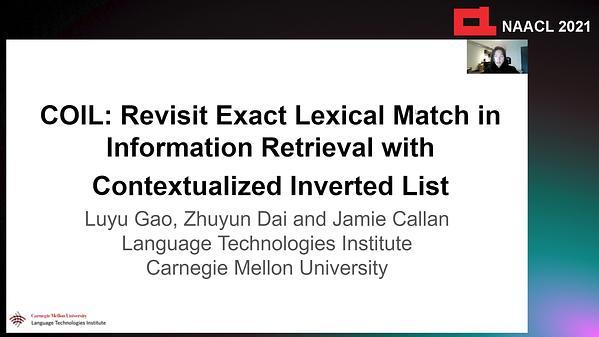 COIL: Revisit Exact Lexical Match in Information Retrieval with Contextualized Inverted List