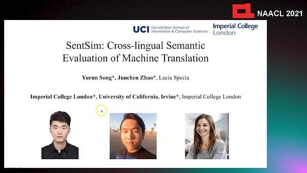 SentSim: Crosslingual Semantic Evaluation of Machine Translation