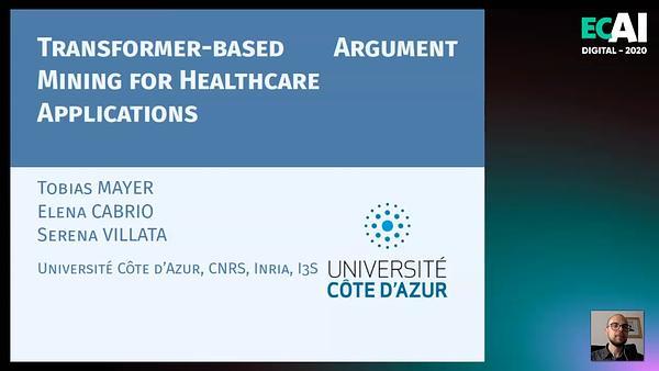 Transformer-based Argument Mining for Healthcare Applications
