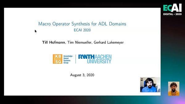 Macro Operator Synthesis for ADL Domains