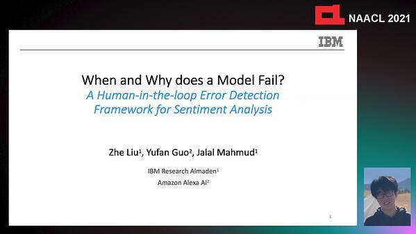 When and Why a Model Fails? A Human-in-the-loop Error Detection Framework for Sentiment Analysis
