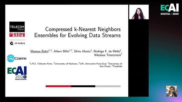 Compressed k-Nearest Neighbors Ensembles for Evolving Data Streams