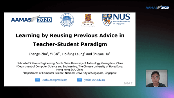 Learning by Reusing Previous Advice in Teacher-Student Paradigm