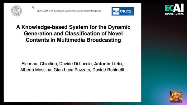 A Knowledge-based System for the Dynamic Generation and Classification of Novel Contents in Multimedia Broadcasting