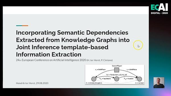 Incorporating Semantic Dependencies Extracted from Knowledge Graphs into Joint Inference template-based Information Extraction