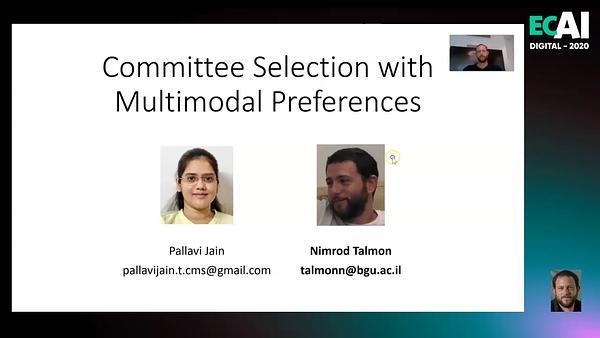 Committee Selection with Multimodal Preferences