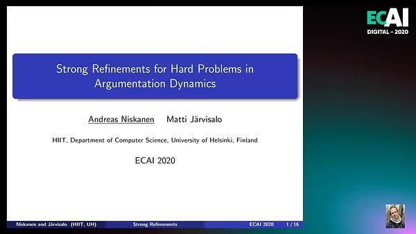 Strong Refinements for Hard Problems in Argumentation Dynamics