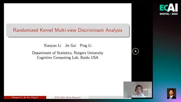 Randomized Kernel Multi-view Discriminant Analysis