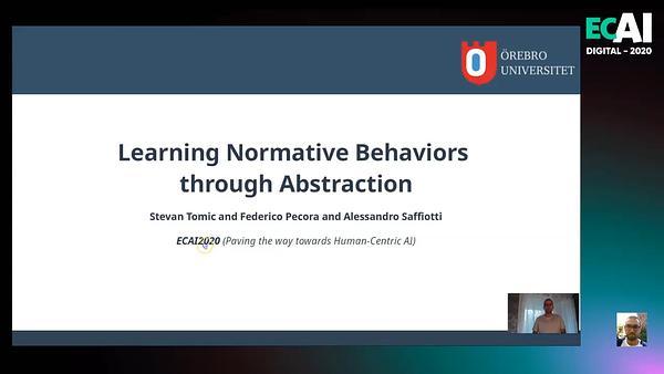 Learning Normative Behaviors through Abstraction