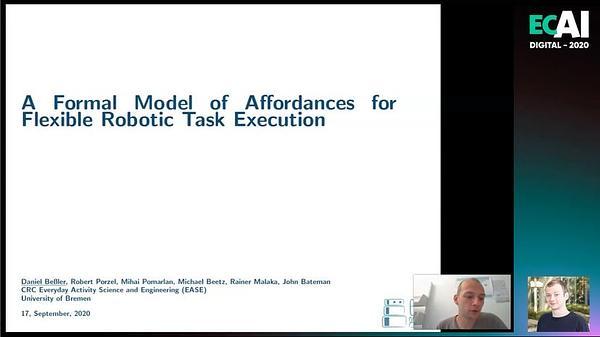 A Formal Model of Affordances for Flexible Robotic Task Execution