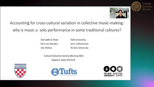 Accounting for cross-cultural variation in collective music-making: why is music a solo performance in some traditional cultures?