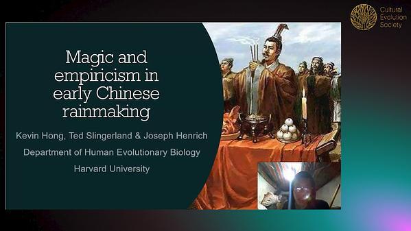 Magic and empiricism in early Chinese rainmaking: A cultural evolutionary analysis