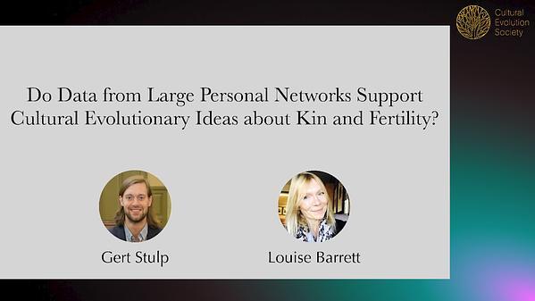 Do data from large personal networks support cultural evolutionary ideas about kin and fertility?