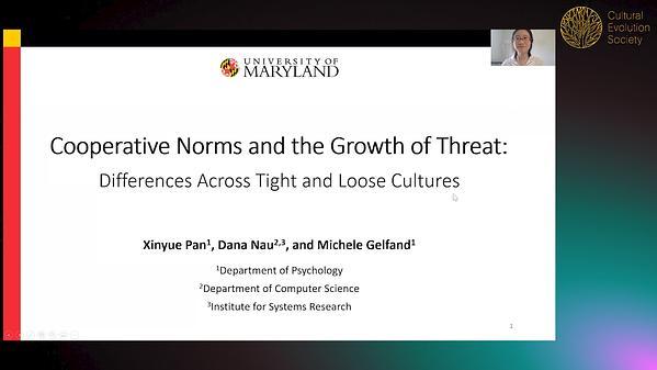 Cooperative Norms and the Growth of Threat: Differences Across Tight and Loose Cultures