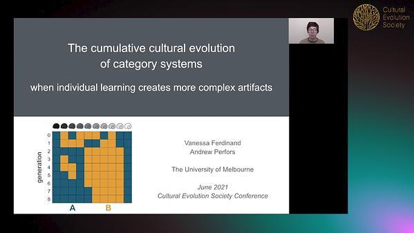 The cumulative cultural evolution of category systems: when individual learning creates more complex artifacts