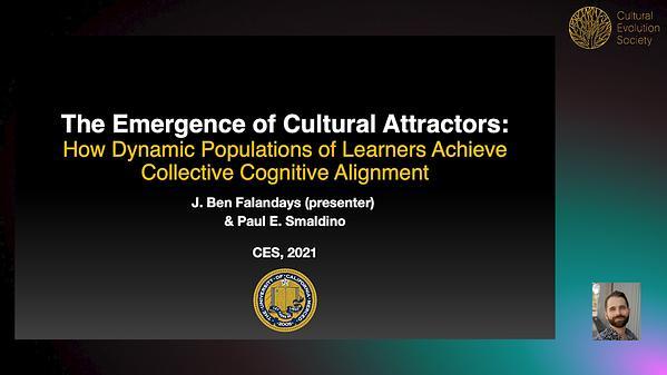 The Emergence of Cultural Attractors: How Dynamic Populations of Learners Achieve Collective Cognitive Alignment