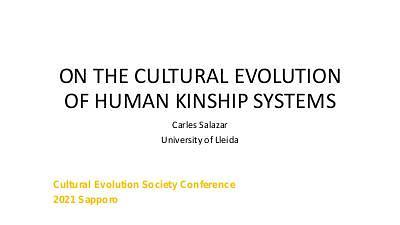 On the Cultural Evolution of Kinship Systems