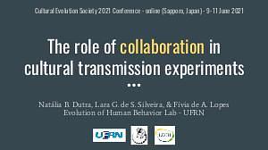 The role of collaboration in cultural transmission experiments