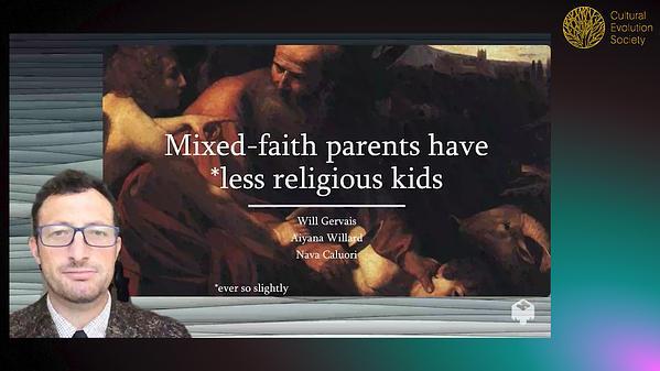 Children of mixed-faith parents are less religious