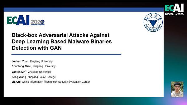Black-box Adversarial Attacks Against Deep Learning Based Malware Binaries Detection with GAN
