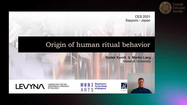 Origin of human ritual behavior