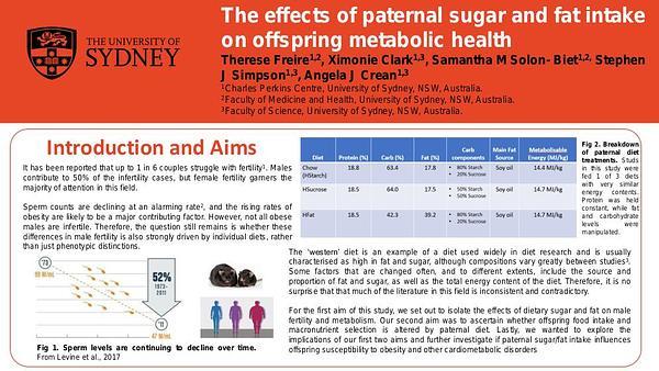 The effects of paternal sugar and fat intake on offspring metabolic health