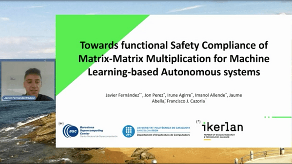 Towards functional safety compliance of matrix-matrix multiplication for machine learning-based autonomous systems.