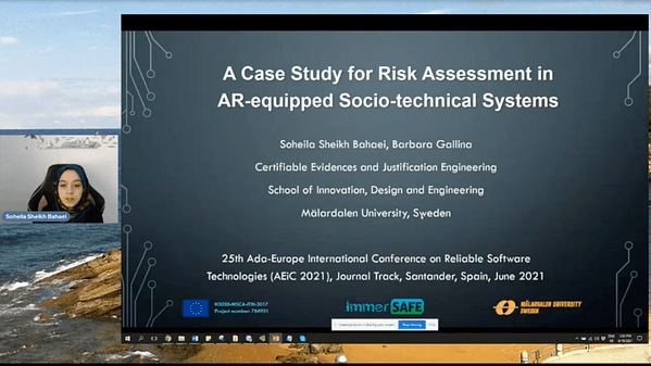 A case study for risk assessment in AR-equipped socio-technical systems